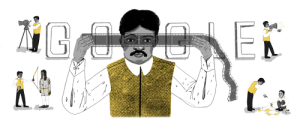 Google Doodle on Dadasaheb Phalke